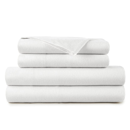 Organic Flannel Sheets - Heavyweight Double Brushed Flannel Bedding Set With Deep Pocket Fit