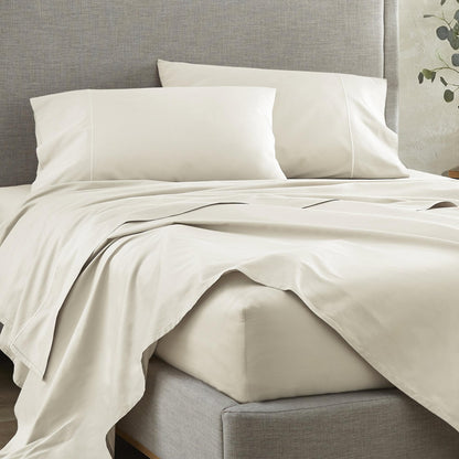500 Thread Count Sheet - Organic Cotton Deep Pocket Fitted Sheet With Durable Elastic