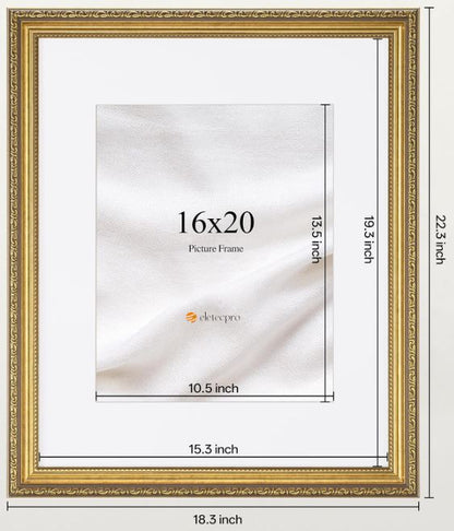 SET - Daily Bread Man + Woman - Gold Framed 16x20