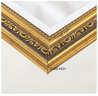 SET - Daily Bread Man + Woman - Gold Framed 16x20