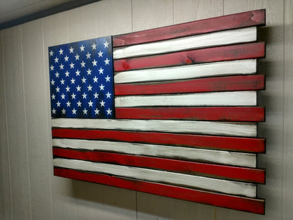 Deluxe 3 Compartment Gun Concealment Case (Traditional American Flag Designs)