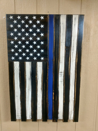 Large Vertical Hanging American Flag Gun Concealment Case