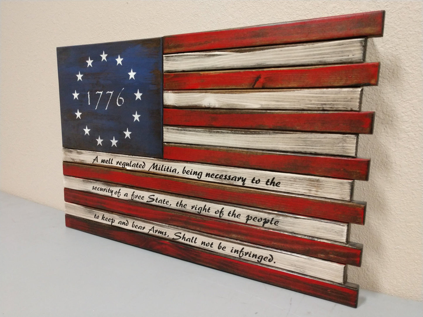 Single Compartment Small American Flag Gun Concealment Case