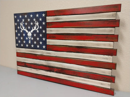 Deluxe 3 Compartment Gun Concealment Case (Traditional American Flag Designs)