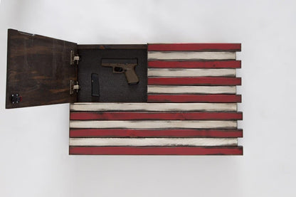 Single Compartment Small American Flag Gun Concealment Case