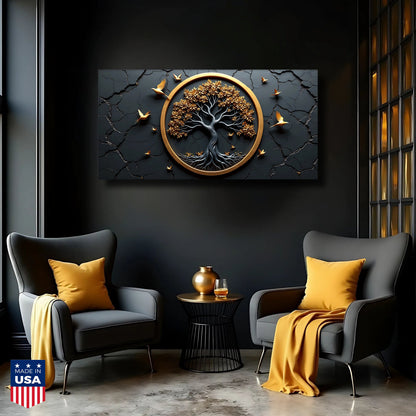 Celtic Tree of Life Art – 3D Wall Art | Premium Canvas Print, Ready to Hang