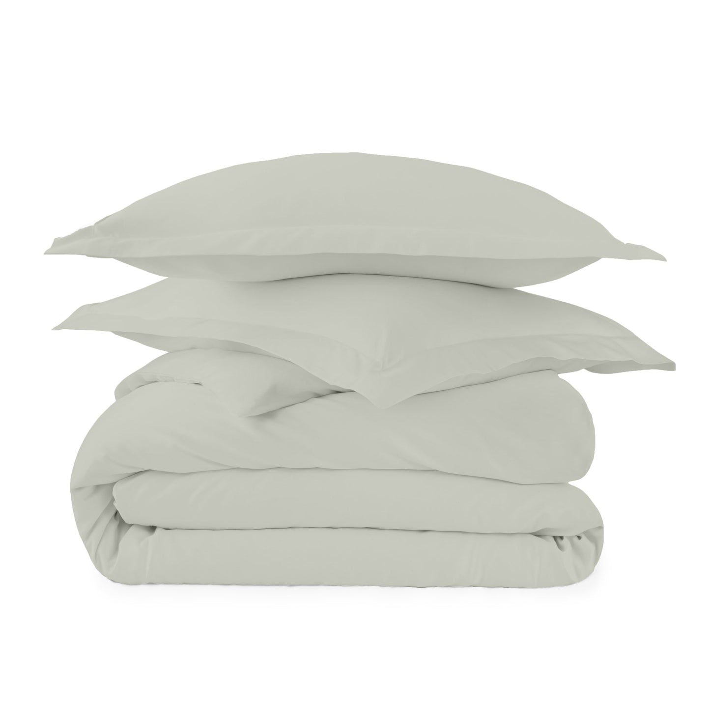 Organic Cotton Duvet Cover - 300 Thread Count Soft Breathable Bedding Set with Button Closure