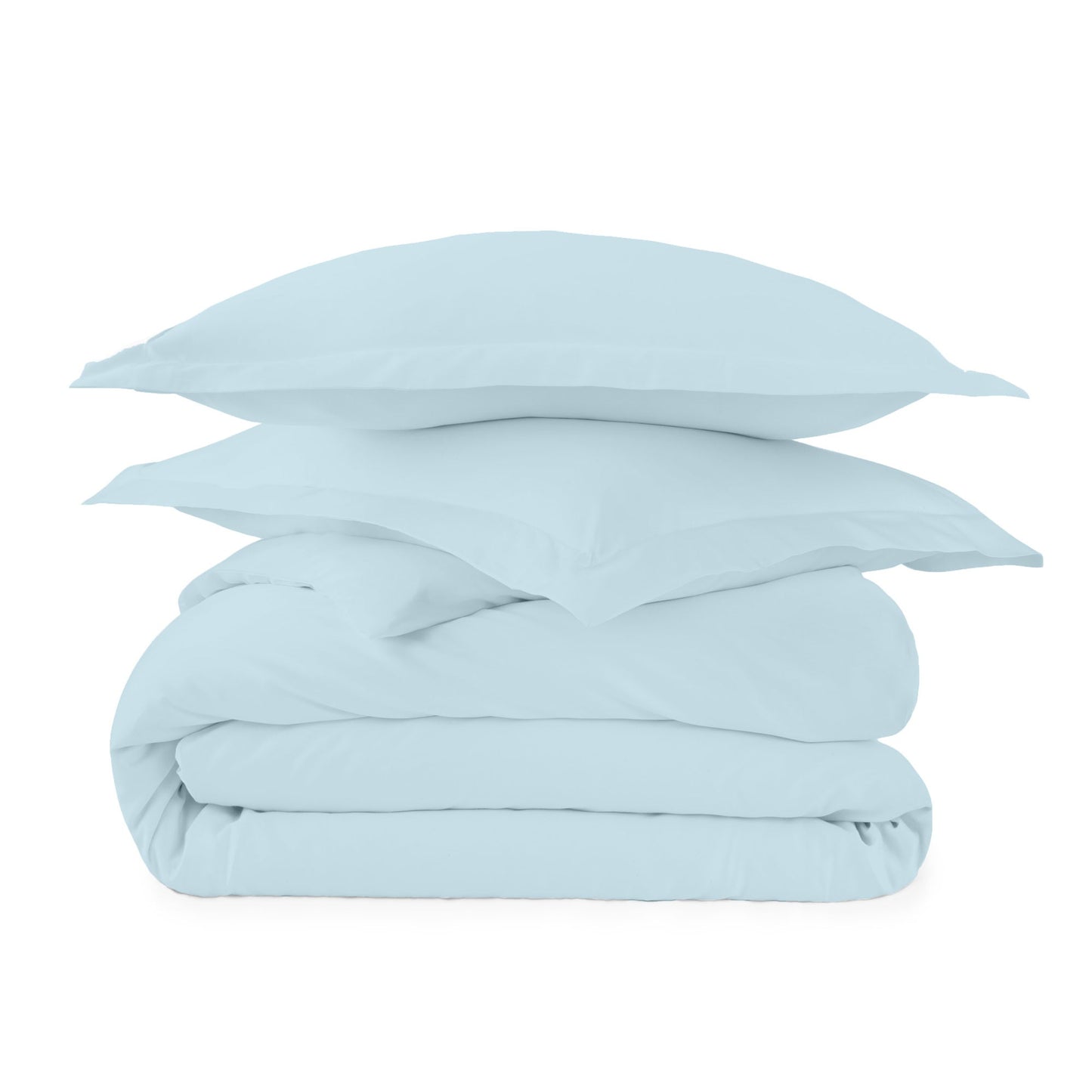 Organic Cotton Duvet Cover - 300 Thread Count Soft Breathable Bedding Set with Button Closure