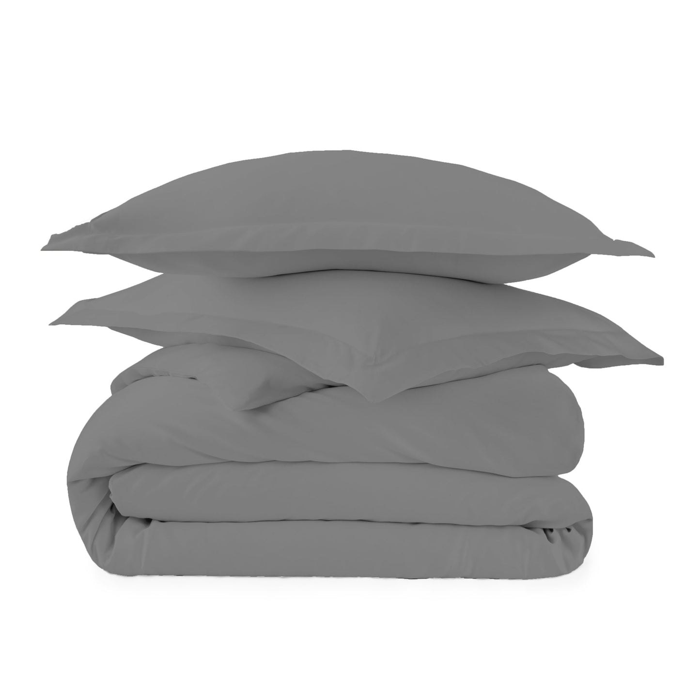 Organic Cotton Duvet Cover - 300 Thread Count Soft Breathable Bedding Set with Button Closure