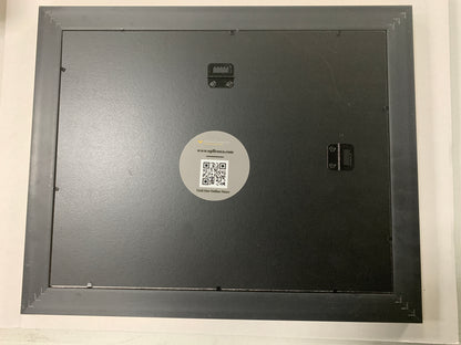 Daily Bread Man Praying at Table Grace 13x16 Gold Frame + black & gold matting