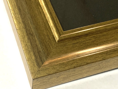 Daily Bread Man Praying at Table Grace 13x16 Gold Frame + black & gold matting