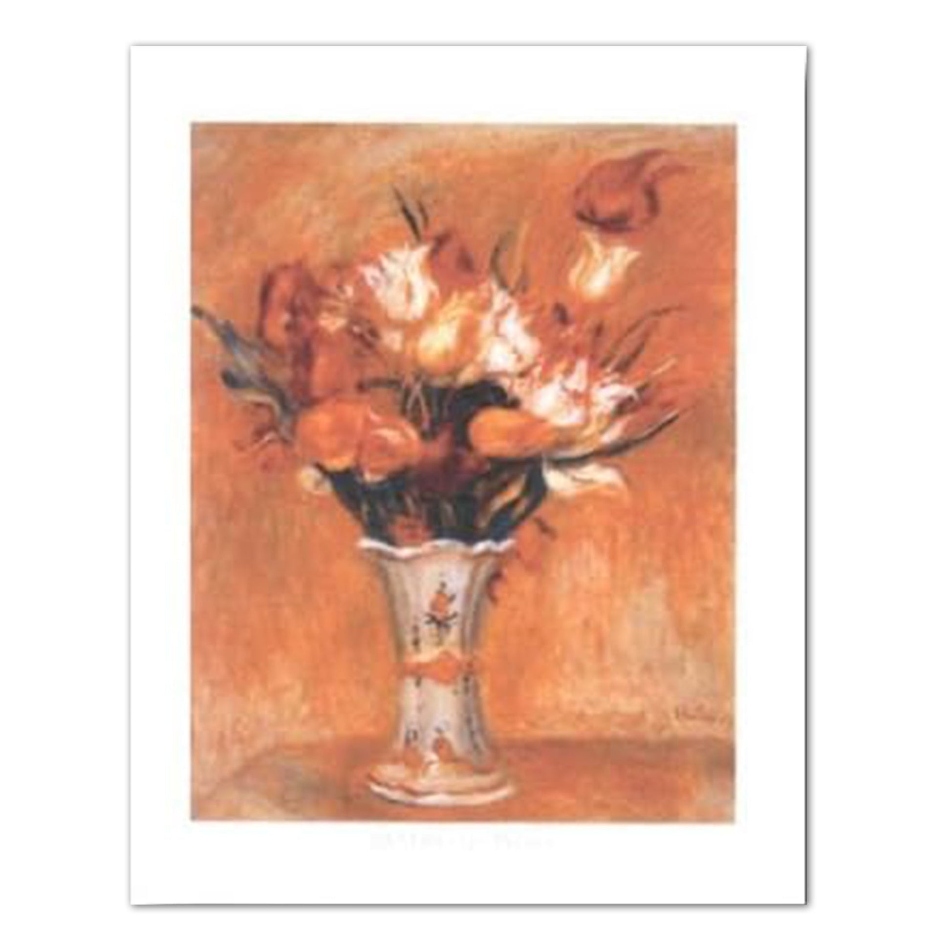 Renoir Tulip Flower Vase Contemporary Wall Picture 16x20 Art Print