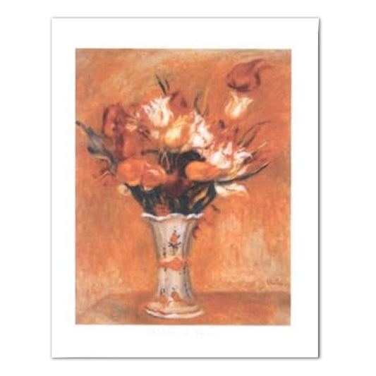 Renoir Tulip Flower Vase Contemporary Wall Picture 16x20 Art Print