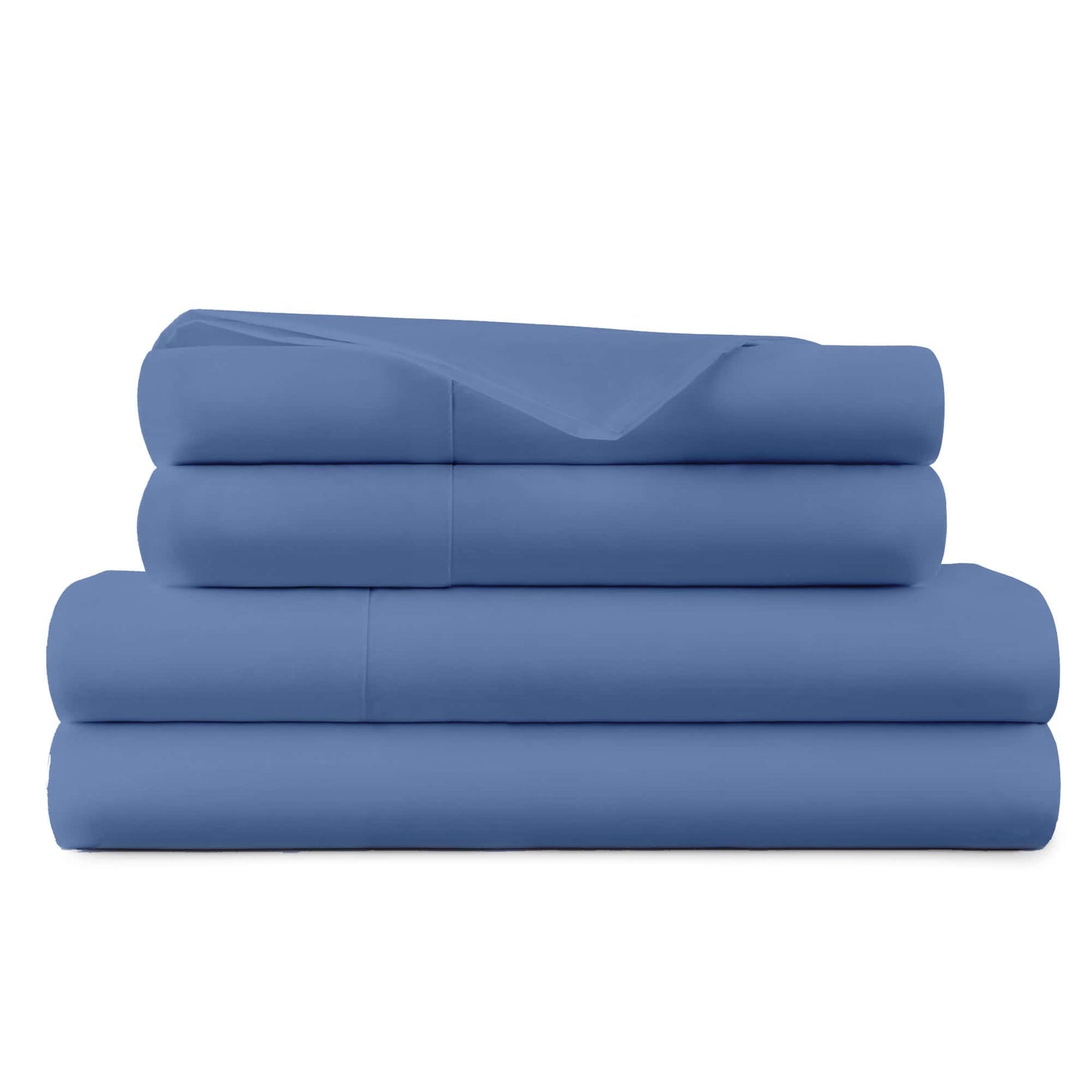 270 TC Percale Sheets - Organic Cotton Percale Sheet Set with Picoting Embroidery