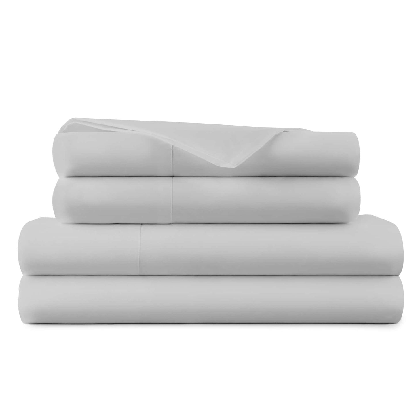 270 TC Percale Sheets - Organic Cotton Percale Sheet Set with Picoting Embroidery