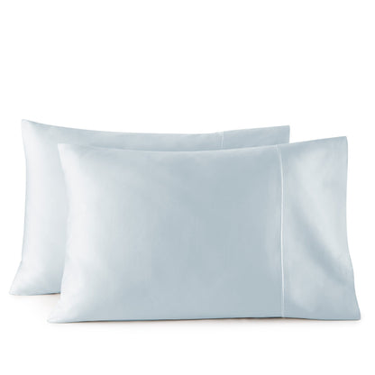 500 Thread Count Pillowcase Set - Organic Cotton Sateen Weave Pair