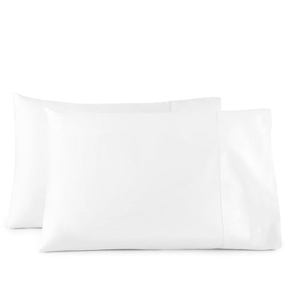 500 Thread Count Pillowcase Set - Organic Cotton Sateen Weave Pair