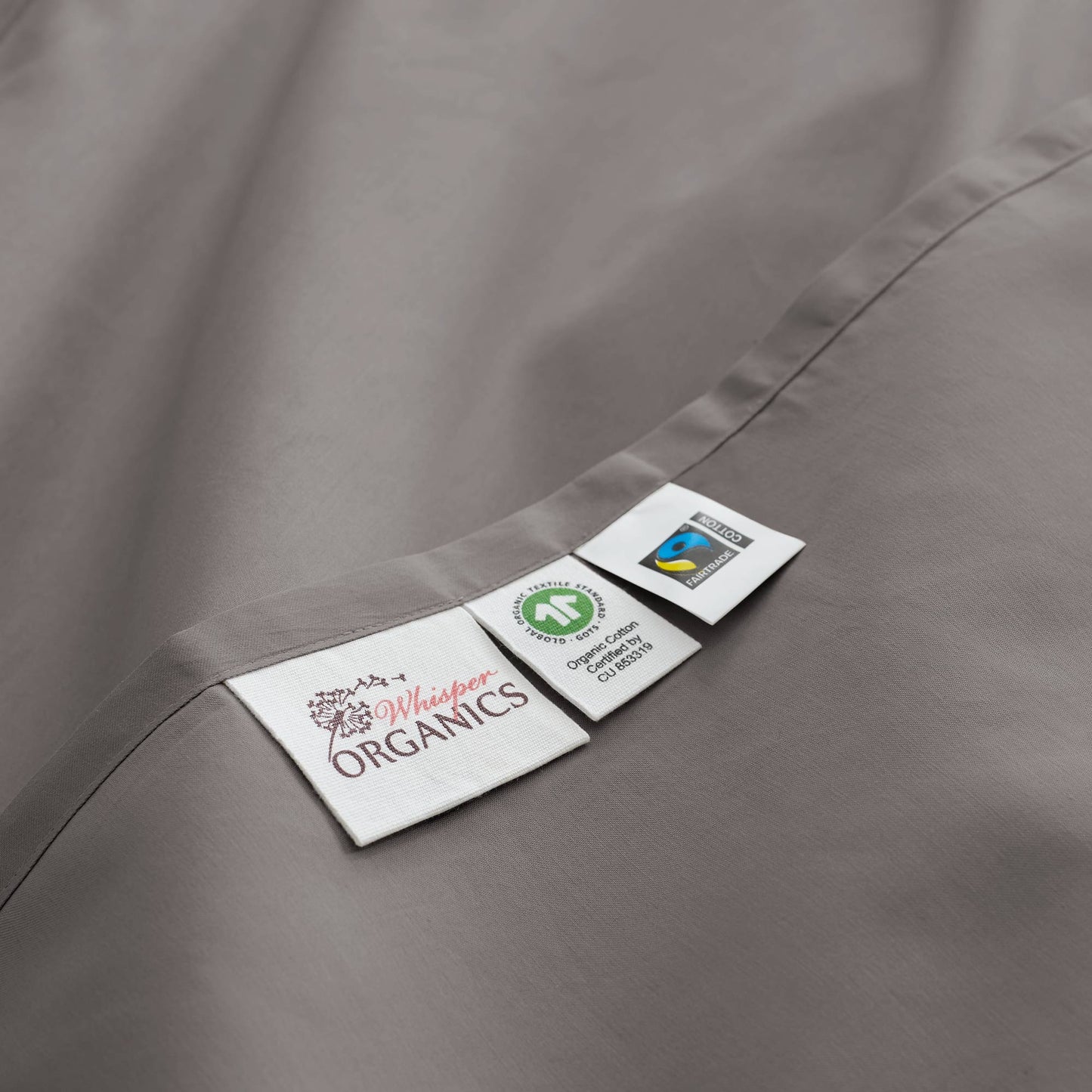 Organic Cotton Duvet Cover - 300 Thread Count Soft Breathable Bedding Set with Button Closure