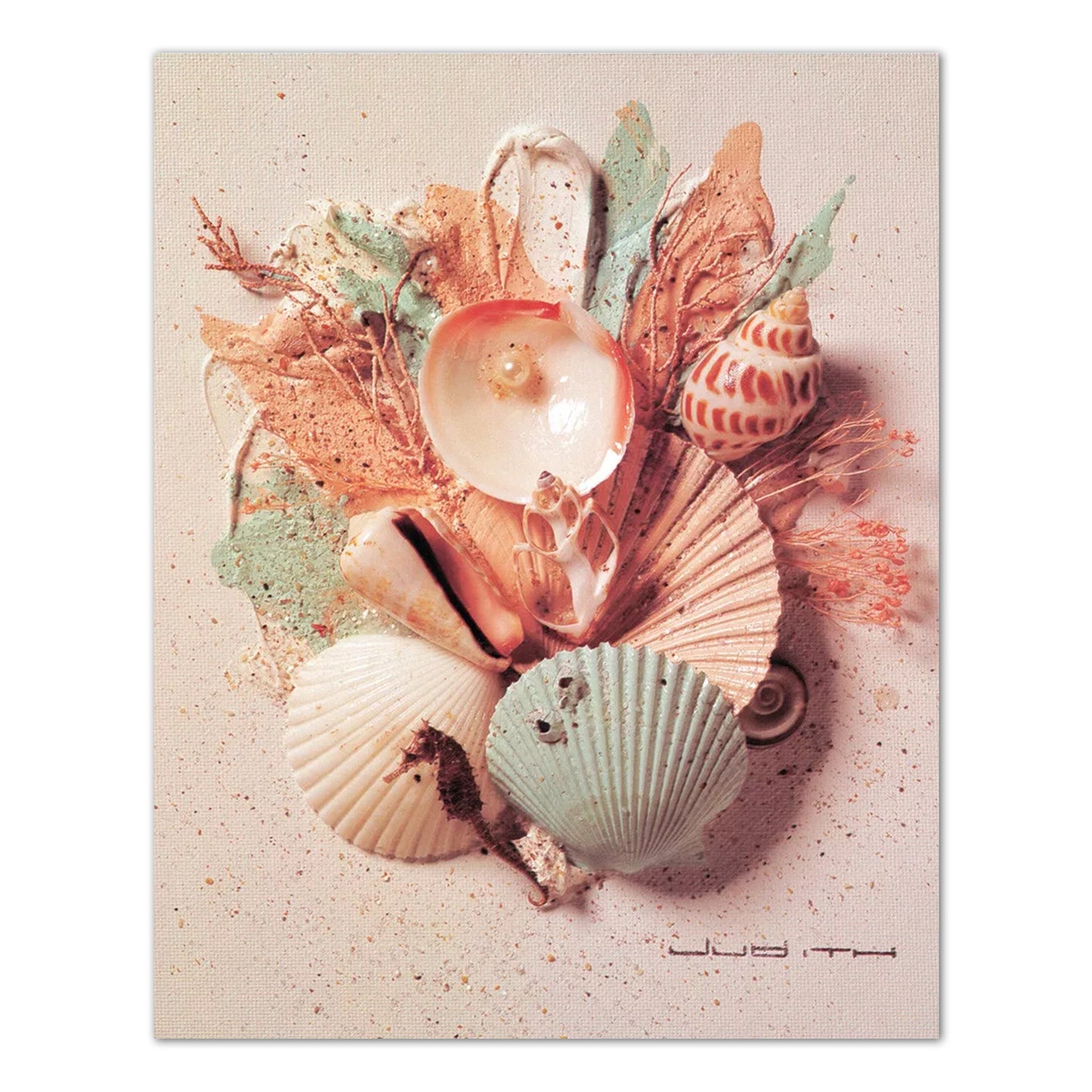 Ocean Starfish Sea Shell Beach Bathroom # 1 Wall Picture 8x10 Art Print
