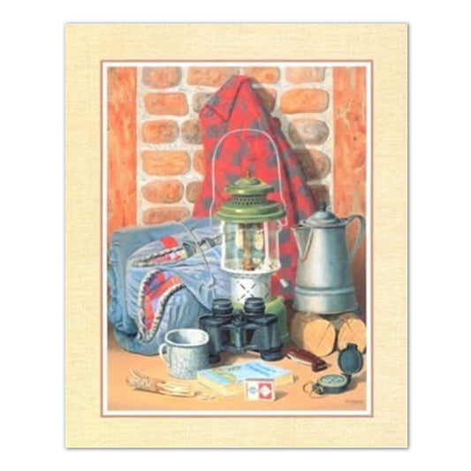 Going Camping Cabin Lodge Wall Picture 16x20 Art Print