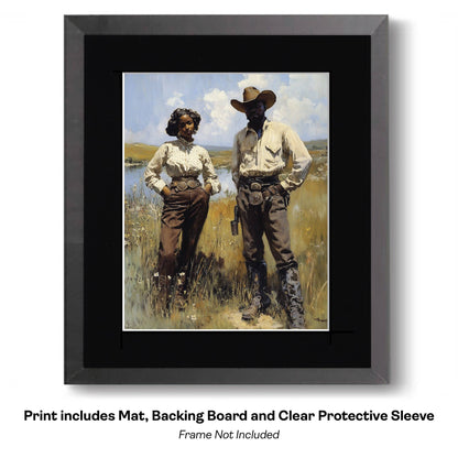 Handsome Cowboy Trio - Cowboy Western Art Prints 8"x10" Artwork