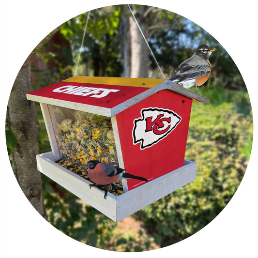 Kansas City Chiefs Bird Feeder - Assembled