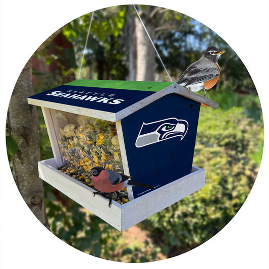 Seattle Seahawks Bird Feeder - Assembled