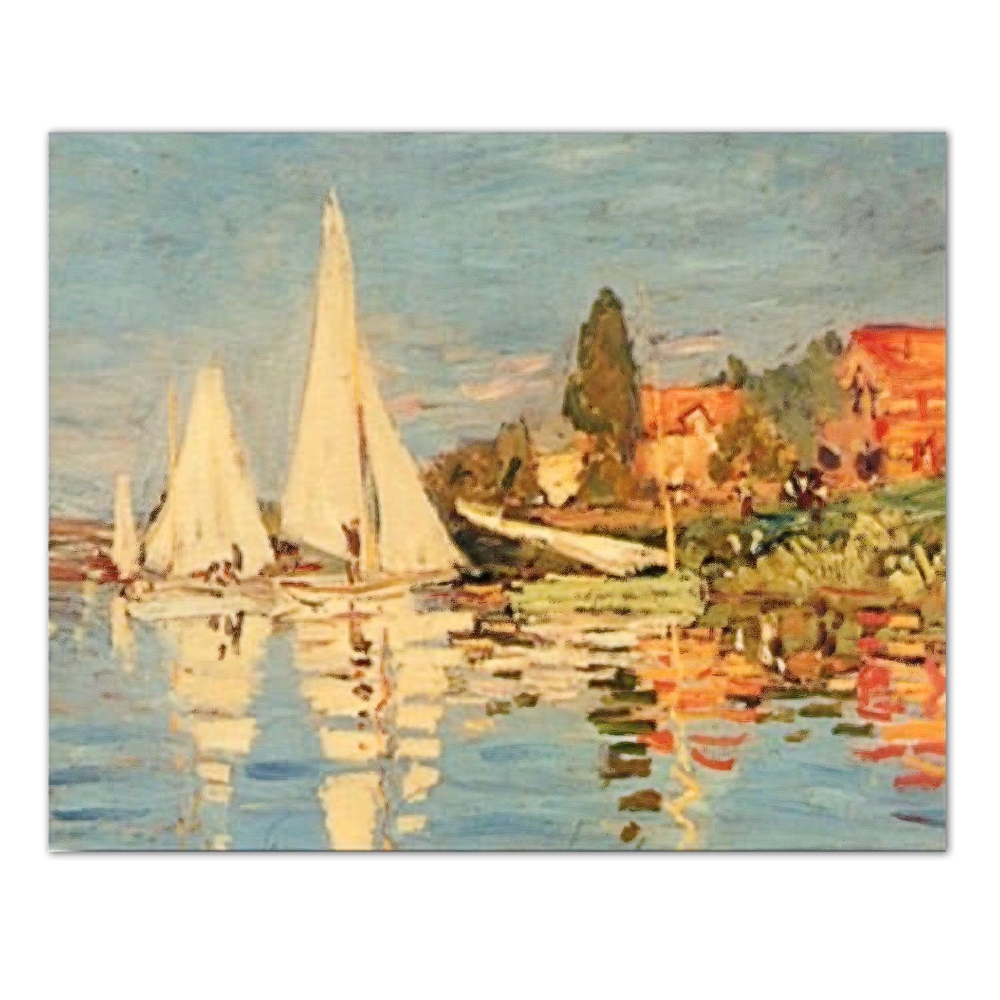 Claude Monet French Sailboat Ocean Beach Landscape Wall Picture Art Print