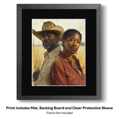 Handsome Cowboy Trio - Cowboy Western Art Prints 8"x10" Artwork