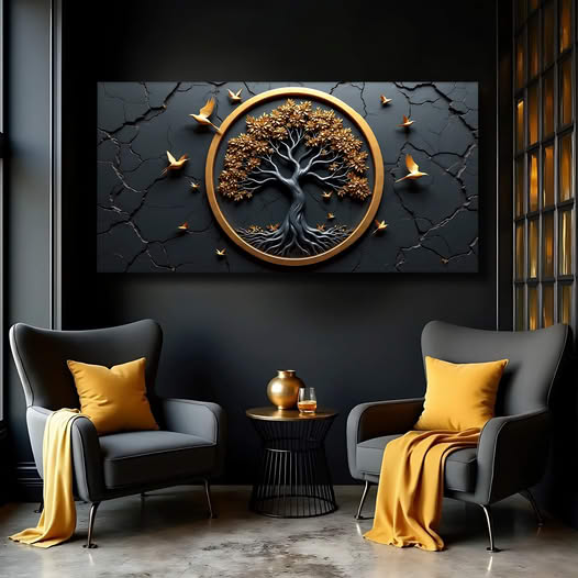 Celtic Tree Wall Art - 3D Canvas Print | Tree of Life Decor, Ready to Hang