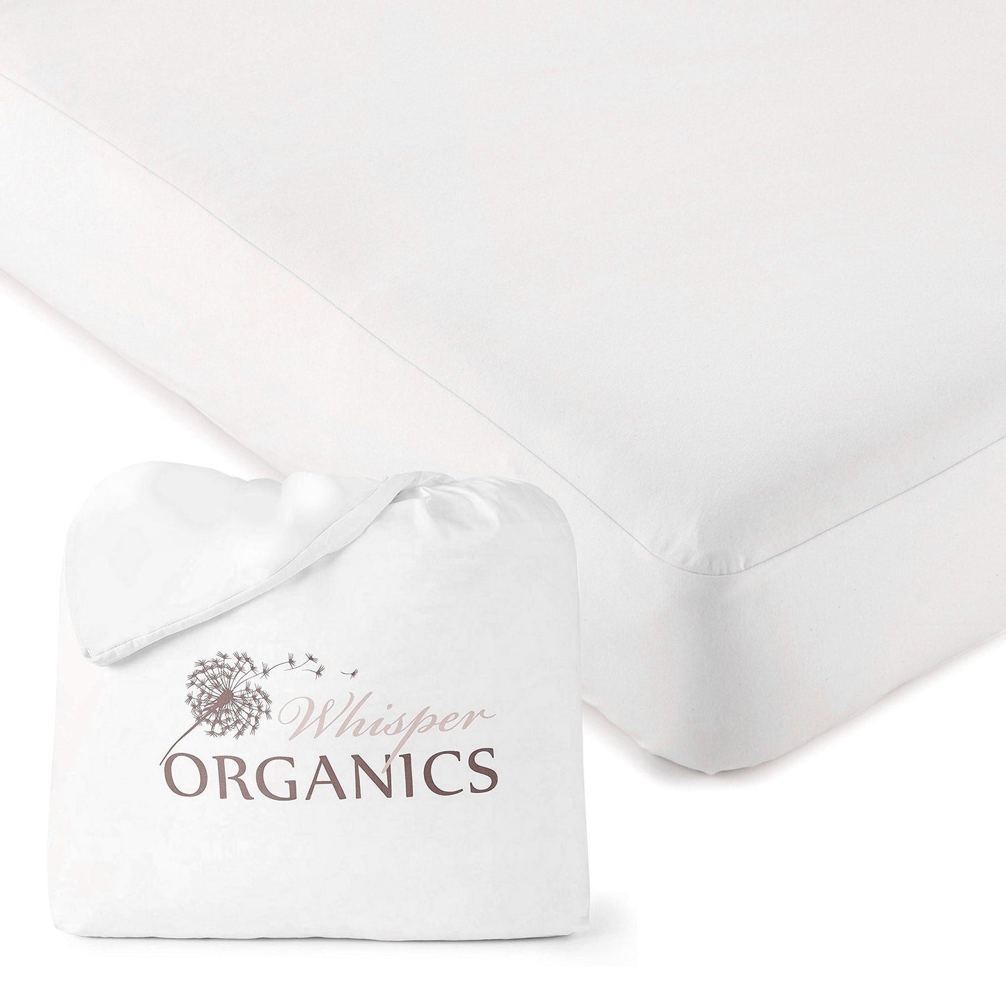 Organic Crib Mattress Cover – Waterproof Jersey Knit, Dust Mite Protection, Hypoallergenic